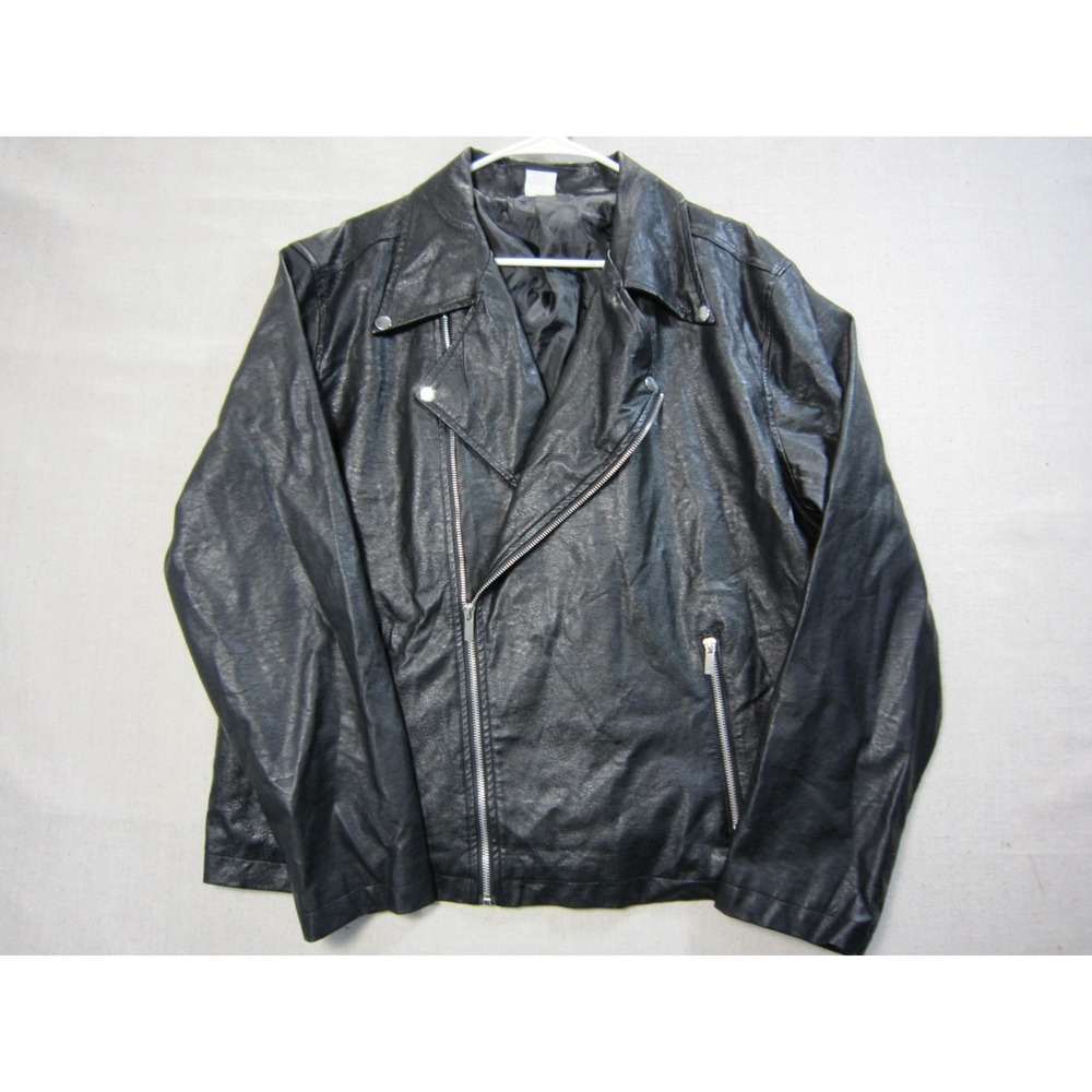 Riverdale Southside Serpents Black Faux Leather Biker Jacket Spirit Halloween L
